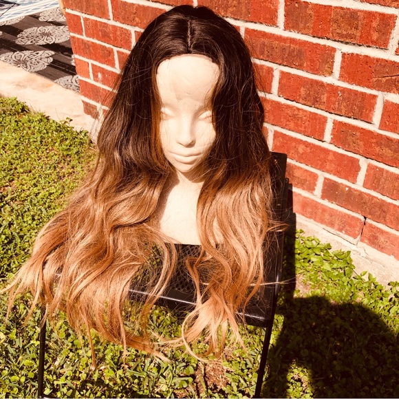 29” Human Hair Long layared ombre wig FLT086-2
